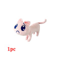 New Cartoon Pink Sad Cat Plush Toys Kawaii Mini Unhappy Cat Animals Plush Doll Cute Big Eyes Cat Stuffed Doll Plushie Party Gift
