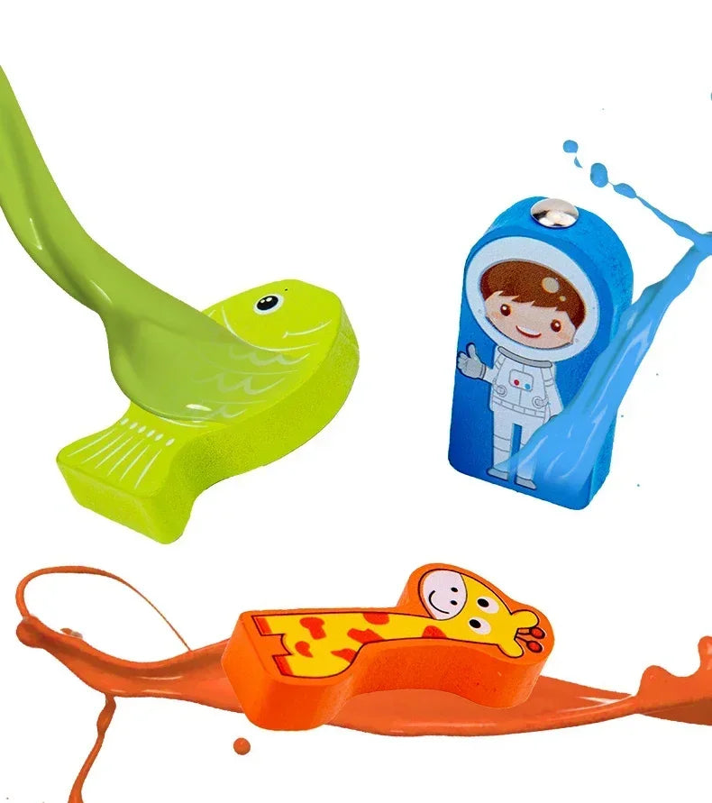 Educational Toys Puzzle Board for Montessori Learning Game Mathematical Counting Fishing Color Matching Toy for Children's Gift