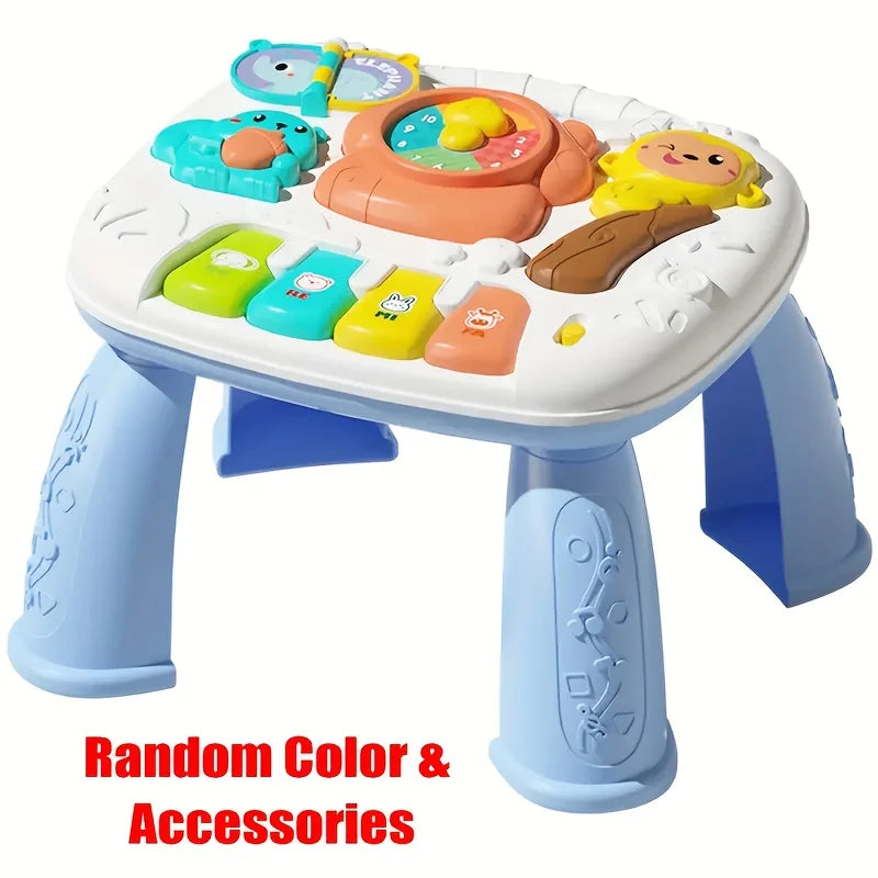 educational toy table for babies, early education toys, children's musical lights, multifunctional steering wheel