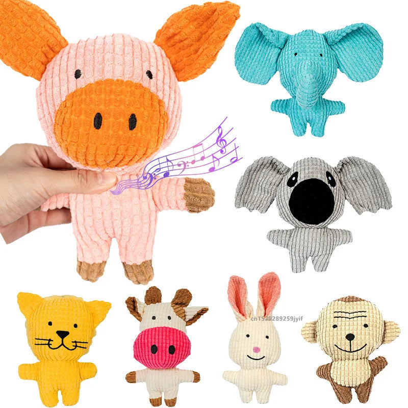 Plush Dog Toy for Small Medium Pets Funny Interactive Squeaky Toys Stuffed Dog Chew Toy Supplies
