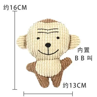 Plush Dog Toy for Small Medium Pets Funny Interactive Squeaky Toys Stuffed Dog Chew Toy Supplies