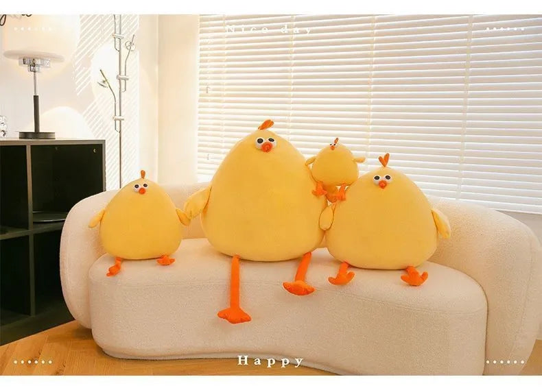 Funny Fat Chicken Plush Toys Pillow Soft Simulation Cute Plushie Dolls Neck Pillow Stuffed Animal For Boys Girls Festival Gifts