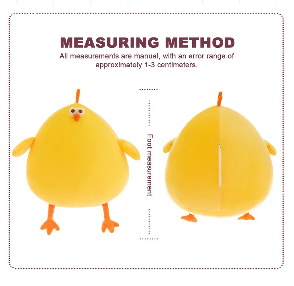 Funny Fat Chicken Plush Toys Pillow Soft Simulation Cute Plushie Dolls Neck Pillow Stuffed Animal For Boys Girls Festival Gifts
