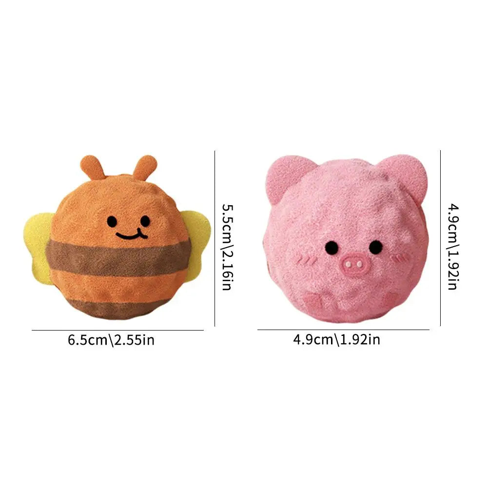 Plush Ball Dog Toy, Interactive Dog Toys, Jumping Bouncy Ball Squeaky Chew Toy Ball  Durable Puppy Teething Toys