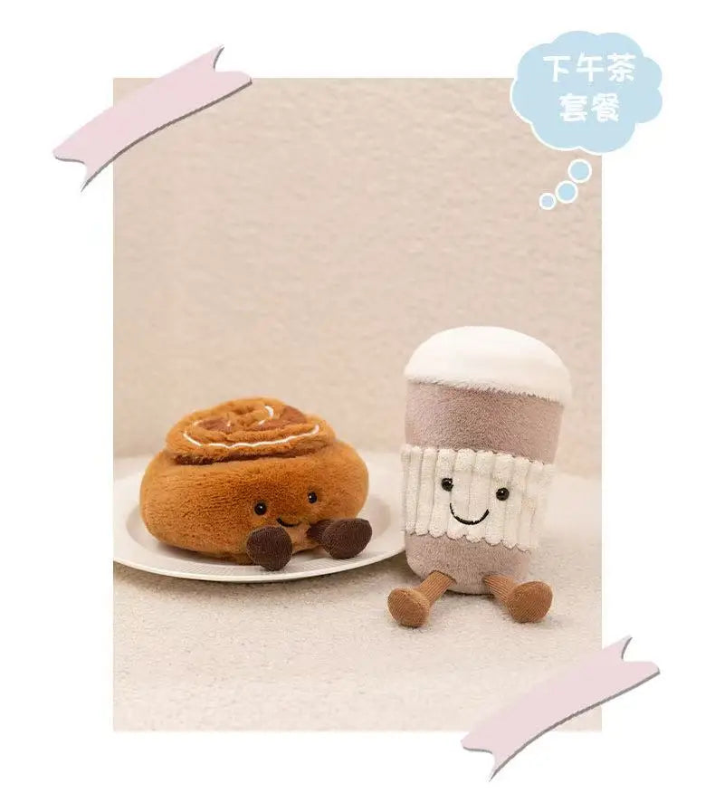 latest afternoon tea series stuffed plush toys, figurines, cartoon anime, cute children's birthday gifts, fun dolls
