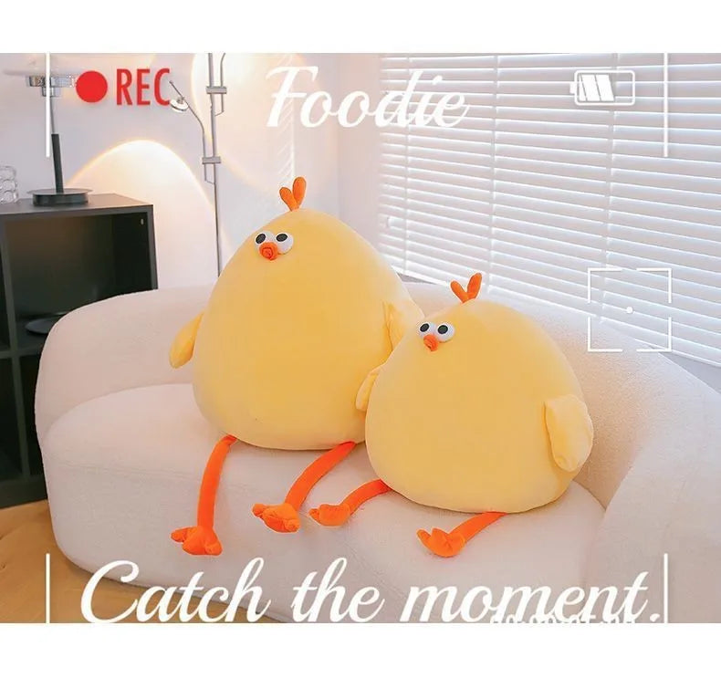 Funny Fat Chicken Plush Toys Pillow Soft Simulation Cute Plushie Dolls Neck Pillow Stuffed Animal For Boys Girls Festival Gifts