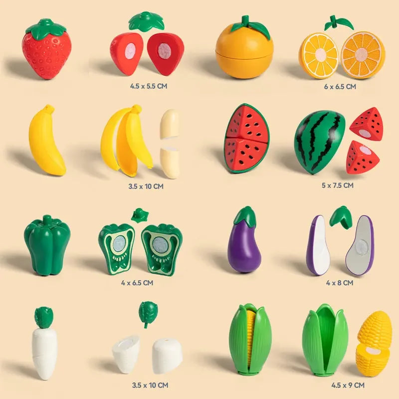 Play Food Kitchen Toy, Pretend Food Play Kitchen Toys Accessories Birthday Gifts for 3 4 5 Years Old Boys Girls