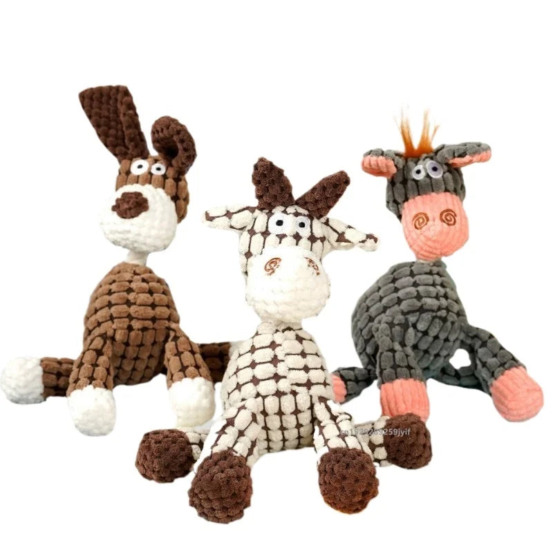 Plush Dog Toy for Small Medium Pets Funny Interactive Squeaky Toys Stuffed Dog Chew Toy Supplies