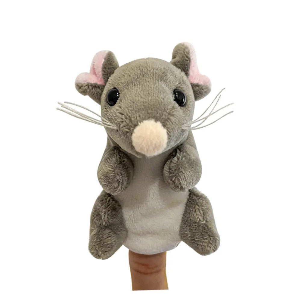 Plush Animals Finger Puppet Toys Role Play Educational Kids Animal Hand Puppet Soft Tell Story Interactive Toys Children Gift