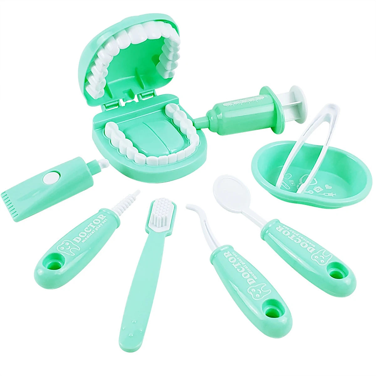Montessori Educational Toys Children Early Learning Doctors Dentist Role Play Kits Kid Intelligence Brushing Tooth Teaching Aids