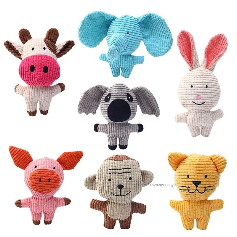 Plush Dog Toy for Small Medium Pets Funny Interactive Squeaky Toys Stuffed Dog Chew Toy Supplies