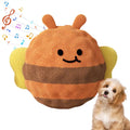 Plush Ball Dog Toy, Interactive Dog Toys, Jumping Bouncy Ball Squeaky Chew Toy Ball  Durable Puppy Teething Toys