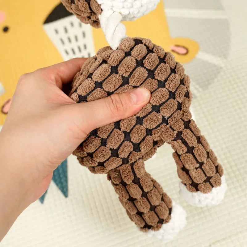 Plush Dog Toy for Small Medium Pets Funny Interactive Squeaky Toys Stuffed Dog Chew Toy Supplies