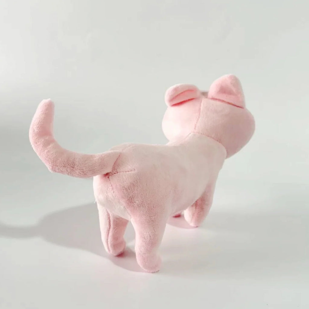 New Cartoon Pink Sad Cat Plush Toys Kawaii Mini Unhappy Cat Animals Plush Doll Cute Big Eyes Cat Stuffed Doll Plushie Party Gift