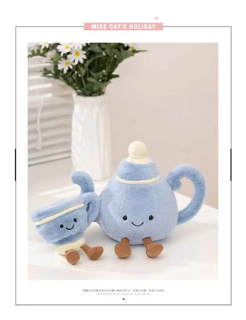 latest afternoon tea series stuffed plush toys, figurines, cartoon anime, cute children's birthday gifts, fun dolls