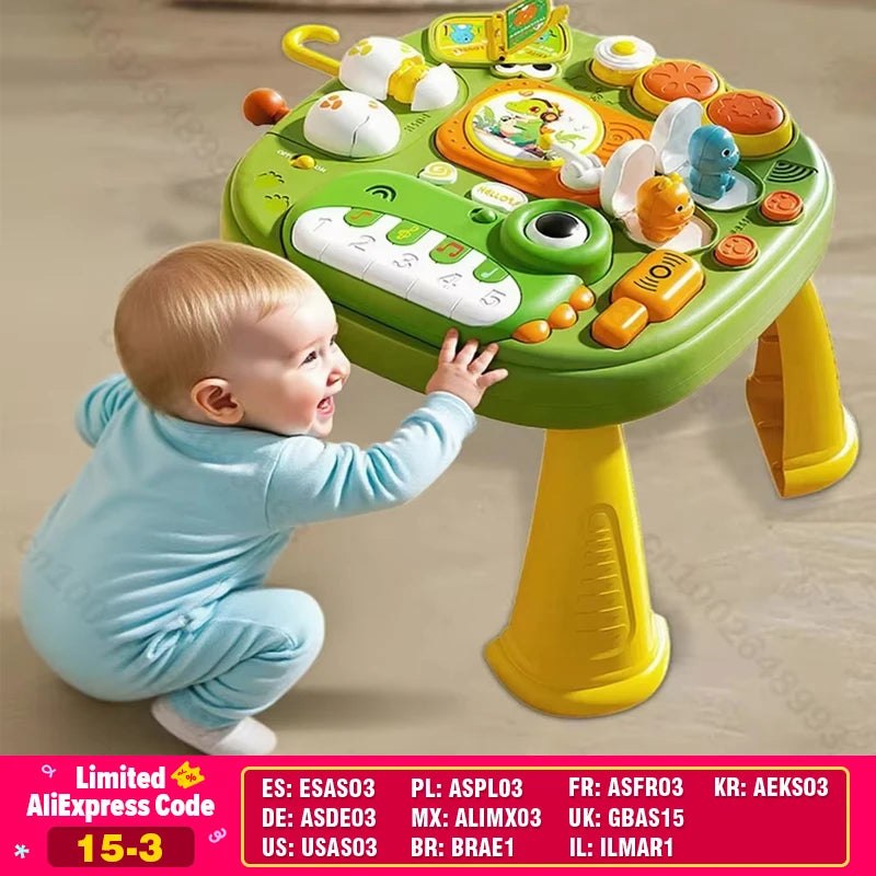 Infant Learning Table Table Montessory Toys Early Education Sound/Light Games Motor Training Sensory Educational Toys Portable