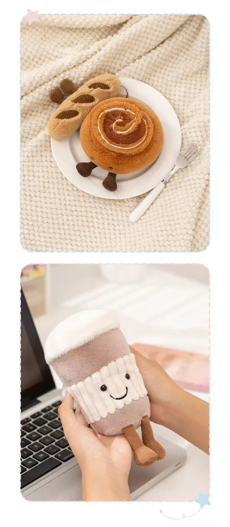 latest afternoon tea series stuffed plush toys, figurines, cartoon anime, cute children's birthday gifts, fun dolls