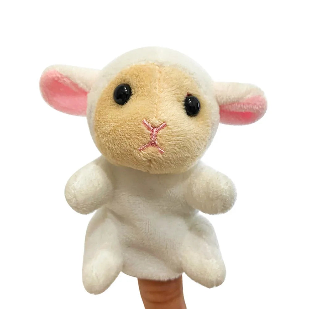 Plush Animals Finger Puppet Toys Role Play Educational Kids Animal Hand Puppet Soft Tell Story Interactive Toys Children Gift