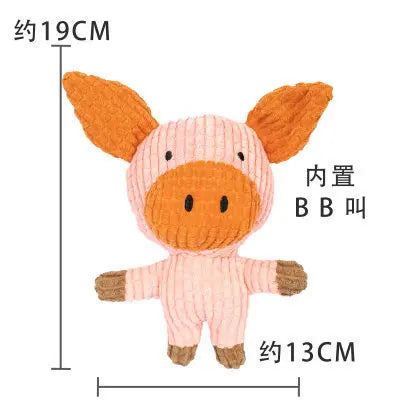 Plush Dog Toy for Small Medium Pets Funny Interactive Squeaky Toys Stuffed Dog Chew Toy Supplies