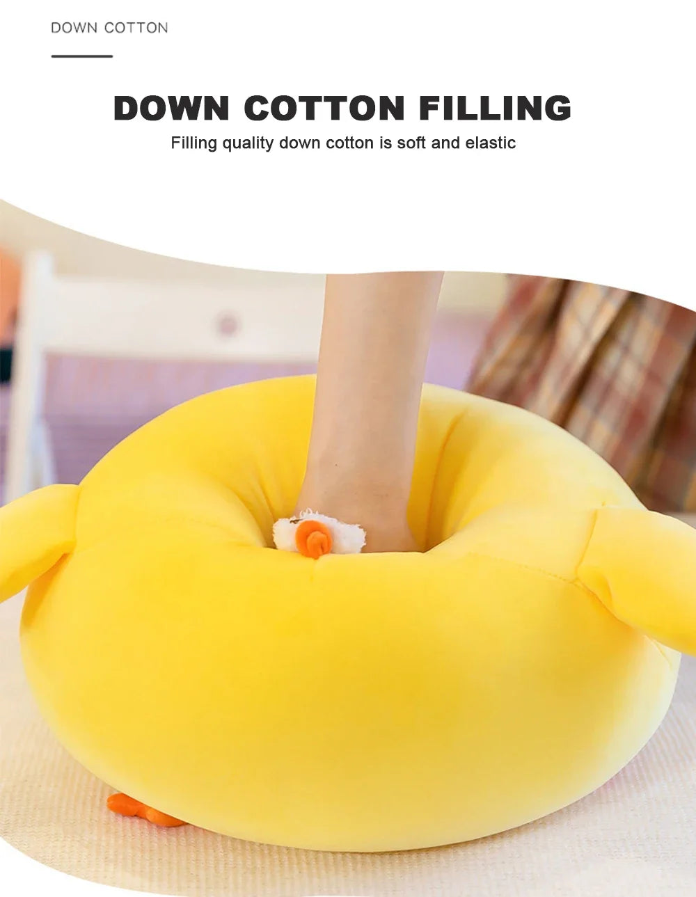 Funny Fat Chicken Plush Toys Pillow Soft Simulation Cute Plushie Dolls Neck Pillow Stuffed Animal For Boys Girls Festival Gifts