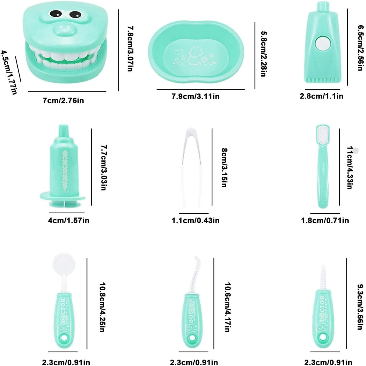Montessori Educational Toys Children Early Learning Doctors Dentist Role Play Kits Kid Intelligence Brushing Tooth Teaching Aids