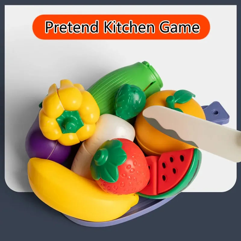 Play Food Kitchen Toy, Pretend Food Play Kitchen Toys Accessories Birthday Gifts for 3 4 5 Years Old Boys Girls